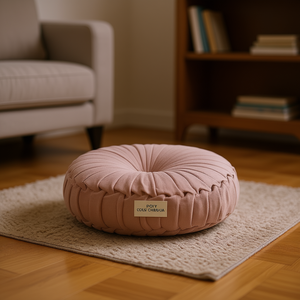 Poly Chenille <b>Round</b> Floor Pillow <b>Cushion</b> Seat <b>Cushion</b> Comfortable Indoor Outdoor Use - Product Image 2