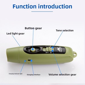 Sifflet électronique rechargeable par USB, haute intensité sonore avec lumière LED pour les sports de plein air et les situations d'urgence - Product Image 3
