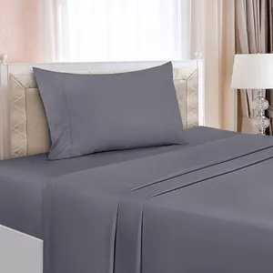 Bộ Ga Trải Giường & Vỏ Gối Sợi Vi Sợi 100% Polyester Bán Sỉ Theo Yêu Cầu Nhà Máy Bộ Ga Trải Giường Gia Đình Và Khách Sạn