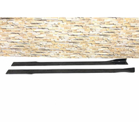 Jupes latérales universelles en fibre de carbone Options de lame et de bord enveloppé Longueur personnalisée 54CM à 240CM Jupes latérales en fibre de carbone Toutes les voitures