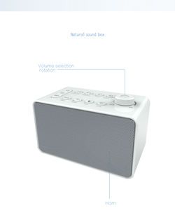 卧室旅行学习和家庭使用的自然舒缓白噪声睡眠音响机-便携式声音变化 - Product Image 5