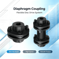 Accouplement à diaphragme flexible JM, diaphragme en acier inoxydable, excellente compensation des déviations et élasticité à couple élevé