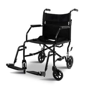 Sedia a Rotelle Pieghevole MSMT di Alta Qualità, Leggera in Metallo, Portatile, Manuale per Disabili e Anziani, Capacità 136 kg, Garanzia 5 Anni - Product Image 1