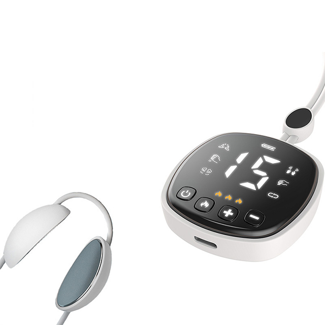OEM Factory Portable EMS Tens Intelligent Necklace Heat Wearable Hanging Neck Massager