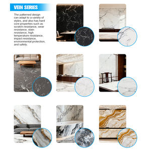 Calacatta หินแก้วเทียมเทียมสีขาวเส้นเลือดใหญ่แผ่นหินควอตซ์เคาน์เตอร์ครัว - Product Image 5