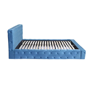 Khung Giường Cỡ King Ngủ Tồi Tệ Hiện Đại ODM Tấm Đầu Giường Cỡ Queen Vải Nhung Sang Trọng Đồ Nội Thất Phòng Ngủ Giường Đôi Cỡ Lớn - Product Image 3