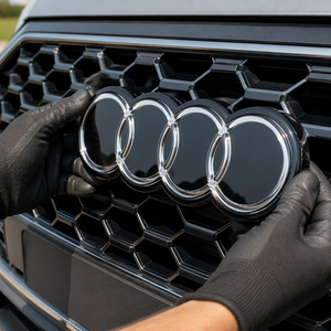 Emblema Posteriore LED Dinamico per Auto, Logo Illuminato 12V Compatibile con Audi A4 A5 <span class=keywords><strong>A6</strong></span> A7 Q5 Q3 - Product Image 5