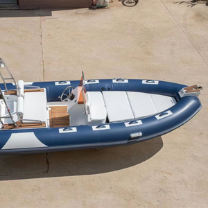 Nervure gonflable en PVC Yacht de sport à grande vitesse 1.2mm d'épaisseur conception pliante rigide pour les eaux de l'océan lac pêche matériau Hypalon stable - Product Image 4
