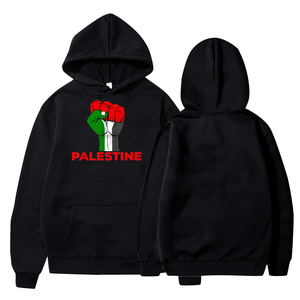 Sudaderas con capucha personalizadas con bandera de Palestina Jersey unisex 100% algodón Palestina Sudadera con capucha Bordado Logo en blanco Hombres HoodieCustom Hoodies W - Product Image 2