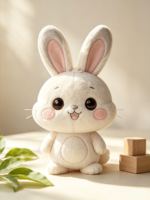 Jouets en peluche personnalisés pour enfants, en tissu de coton long et rembourrés de coton PP, animaux de fête, couleur personnalisée, unisexe