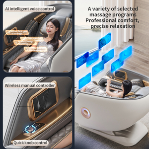 VCT neue 6D Jade Ultra Dual Movement High-End Luxus-Ganzkörper <span class=keywords><strong>massage</strong></span> stuhl mit intelligenter Sprach steuerung Bluetooth-System - Product Image 3