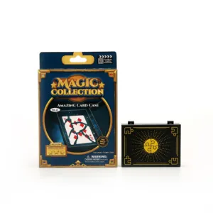 카드 놀이 포커 복원 상자 블랙 신비한 상자 카드 게임 어린이를위한 마술 트릭 장난감 사용자 정의