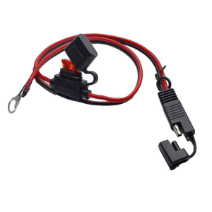 Kabel Ekstensi Baterai 600MM 10A/20A dengan Terminal O-Ring SAE 2-Pin Kustom, Kabel Tembaga Murni PVC untuk Perakitan Otomotif dan Sepeda Motor - Product Image 2