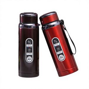 Custom 316 Large Capacity Stainless Steel Vacuum Insulation Insulated Creative Business Water Cup <b>Bottle</b> Flask With Strap Rope - Product Image 1