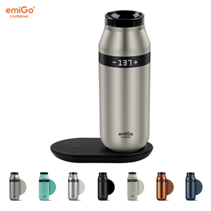 Taza de Viaje Inteligente con Calefacción EmiGo, Estilo Ejecutivo de Alta Gama, 16oz 475ml, Taza de Café con Termostato a Prueba de Agua y Pantalla LED - Product Image 1