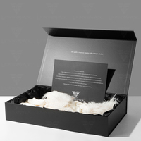 Boîte pliante magnétique haut de gamme pour costumes et robes LionwrapacK Emballage écologique Intérieur en microfibre Solutions personnalisables en gros