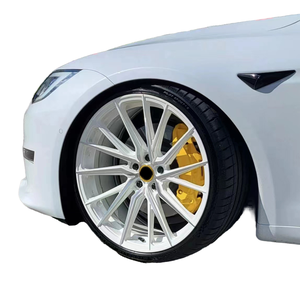 Jantes en alliage forgé pour course automobile, 20 pouces, 5X114.<span class=keywords><strong>3</strong></span>, blanches, multi-branches, jantes de rechange pour <span class=keywords><strong>Tesla</strong></span> <span class=keywords><strong>Model</strong></span> <span class=keywords><strong>3</strong></span> <span class=keywords><strong>Model</strong></span> Y - Product Image 1