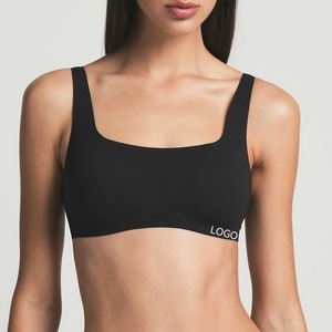 Camisole sans fil confortable personnalisée Bralette femmes réglable respirant sans couture été débardeur <span class=keywords><strong>gilet</strong></span> dos boucles soutien-gorge - Product Image 2