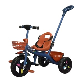 <span class=keywords><strong>Triciclo</strong></span> Mingtu para Niños de Instalación Rápida, <span class=keywords><strong>Dos</strong></span> <span class=keywords><strong>en</strong></span> <span class=keywords><strong>Uno</strong></span>, con Barra de Empuje y Canasta Frontal Simulada de Plástico, Edades 2-6, Color Personalizado - Product Image 3