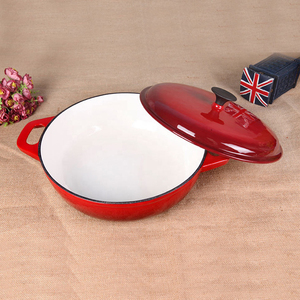 New Arrival Enamel <strong>Cast</strong> <strong>Iron</strong> Stock <strong>Pot</strong> with Lid - Product Image 4