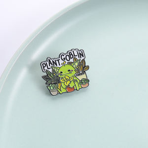 Broche Personnage de Plante-Magicien Mignonne avec Impression UV, Badge de Revers pour Sacs, Bijoux de Mode, Cadeaux pour Amis - Product Image 1