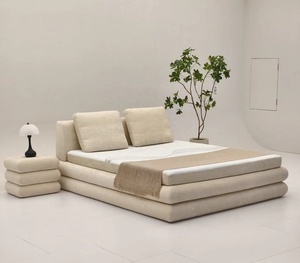 <span class=keywords><strong>Letto</strong></span> <span class=keywords><strong>Matrimoniale</strong></span> Moderno Imbottito Morbido e Confortevole, Modulare, Anti-Deformazione, <span class=keywords><strong>con</strong></span> <span class=keywords><strong>Materasso</strong></span> per Hotel e Camere da <span class=keywords><strong>Letto</strong></span> - Product Image 1