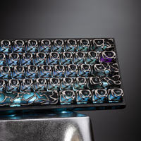 XVX Keycaps Venom Silver Gaming Mechanical Keyboard Keycap Set ABS+PC/PBT Material Sublimation Diy Custom 120keys