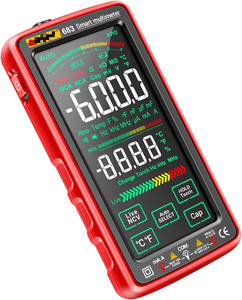 Multímetro Digital Inteligente Recargable ANENGA 683 con Pantalla Grande de 6000 Contenedores, Medición de Voltaje y Corriente Inversa (VA), y Detector de Tensión sin Contacto (NCV) - Product Image 1