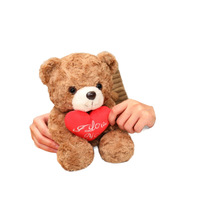 Groothandel Pluche Rozen Teddybeer Valentijnsdag Cadeau Op Maat Gemaakt Bloemen Knuffelbeer met Rozen OEM Speelgoed