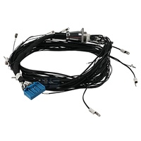 Rakitan Kabel Konektor Bundar dengan Cangkang Logam, Dudukan Flens, Kabel Multi-Wire dengan Label Individual untuk OEM Aerospace