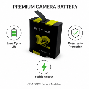 Paquete de batería de litio recargable de 1800mAh para <span class=keywords><strong>GoPro</strong></span> HERO12/<span class=keywords><strong>11</strong></span>/10/9 Enduro accesorios de cámara de acción de alto rendimiento en Stock - Product Image 2