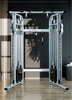 Máquina de entrenamiento de fuerza comercial, precio de fábrica, entrenador multifuncional, máquina Smith, máquina de ajuste cruzado