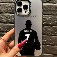 Coque de téléphone design élégante et originale Ronaldo N°7 par sublimation pour iPhone Xr Xs 11 12 13 Mini 14 15 16 17 Pro Max