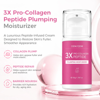 Crème hydratante pour le visage à base de peptides en marque privée, crème repulpante, sans cruauté, anti-âge, raffermissante pour tous types de peaux, OEM ODM