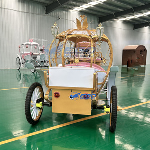 Calèche Citrouille Rétro Européenne Idéale pour Mariages, Fêtes, Visites de Parcs – Prise en Charge de la Personnalisation par l'Usine - Product Image 4