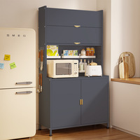 Support de four à micro-ondes multicouche OEM en pierre frittée, chariot de cuisine, étagère de rangement, organisateur de salle à manger, armoire de rangement