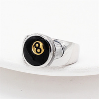 Bague en acier inoxydable de style punk vintage, taille 6-12, bijoux tendance, hip hop, rock, bagues pour femmes et hommes