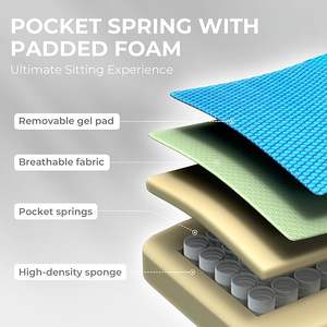 <span class=keywords><strong>Silla</strong></span> de juegos <span class=keywords><strong>Dowinx</strong></span>, <span class=keywords><strong>silla</strong></span> de alta calidad con cojín de resorte de bolsillo, sillón reclinable ergonómico, sillas de PC giratorias baratas personalizadas - Product Image 4