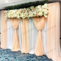 Wintina arc de mariage moderne drapé rideau de fond en spandex élégant pour décoration de mariage scène arrière-plan événements