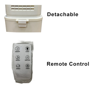 Purificador de Aire Vertical, Aire Acondicionado Portátil Dividido, Ventilador con Control Remoto, 3 Velocidades, Cubierta de Vidrio con Pulverizador para Oficina - Product Image 5