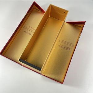 Boîte d'emballage De Champagne De luxe à rabat magnétique pour cadeau De vin - Product Image 4