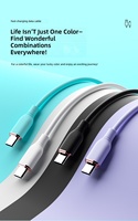 Câble de données Type-C en silicone liquide 66W pour téléphones mobiles OPPO et ordinateurs, charge rapide 5A 15PD