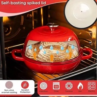 Dutch Oven Gusseisen Brot Backen Hochwertige Antihaft emaillierte 26cm kommerzielle Brot pfannen mit Deckel