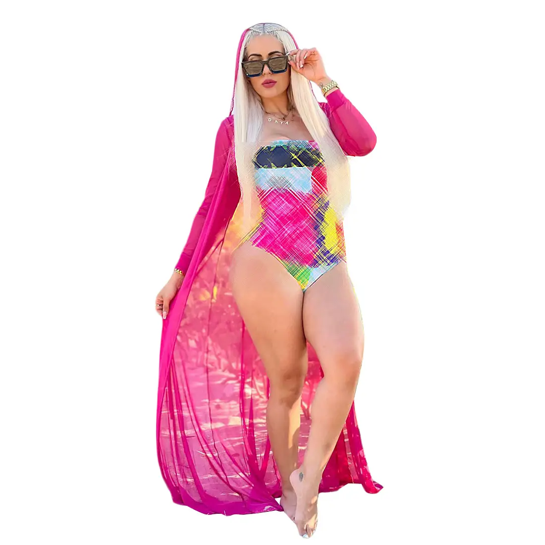 J2658 abbigliamento da spiaggia da donna costumi da bagno firmati stampa Bikini Sexy con cerniera, Tiktok Mini brasiliano 1 pezzo YS Bikini adulti