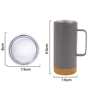 Gobelet isotherme blanc en acier inoxydable de 12 oz, 14 oz, 16 oz, 24 oz, avec logo personnalisé, anti-déversement, imprimé, avec accessoires - Product Image 3