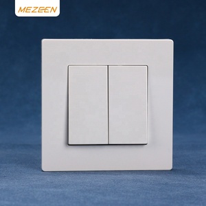 Nhà sản xuất bán hàng trực tiếp 86 Mét vuông PC khung <span class=keywords><strong>2</strong></span> nút chuyển đổi ánh sáng EU tiêu chuẩn đôi Gang 1 <span class=keywords><strong>2</strong></span> cách tường chuyển đổi đối với trang chủ - Product Image 1