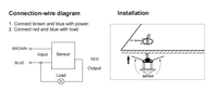 Détecteur de mouvement infrarouge intelligent basse tension PDLUX PD-PIRM20 pour lampe LED