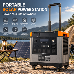 Station d'alimentation solaire portable LANX 3000W 3072WH LiFePO4 avec contrôleur MPPT, panneau solaire pour voiture, générateur de charge domestique à onde sinusoïdale pure - Product Image 3