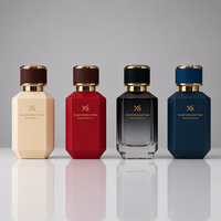 Flacon de parfum pour homme 2026, flacon de parfum noir irrégulier unique, flacon en verre, parfum 30ml 50ml 100ml avec boîte, logo personnalisé