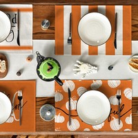 Set de table rustique tressé en forme de citrouille, durable et résistant à la chaleur, pour centre de table de cuisine automnal